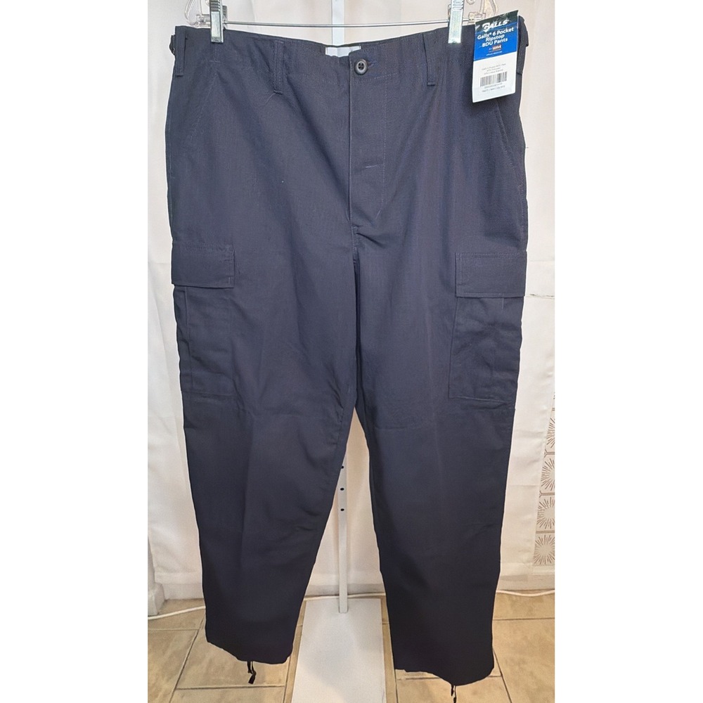 Galls Mens L Regular Navy 6 Pocket Ripstop BDU Tactical Cargo Pants TR077 NWT